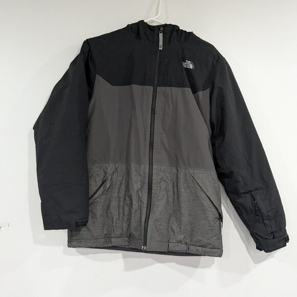 The North Face Synthetic Fill Winter Coat Black Grey Size XL - Picture 1 of 9
